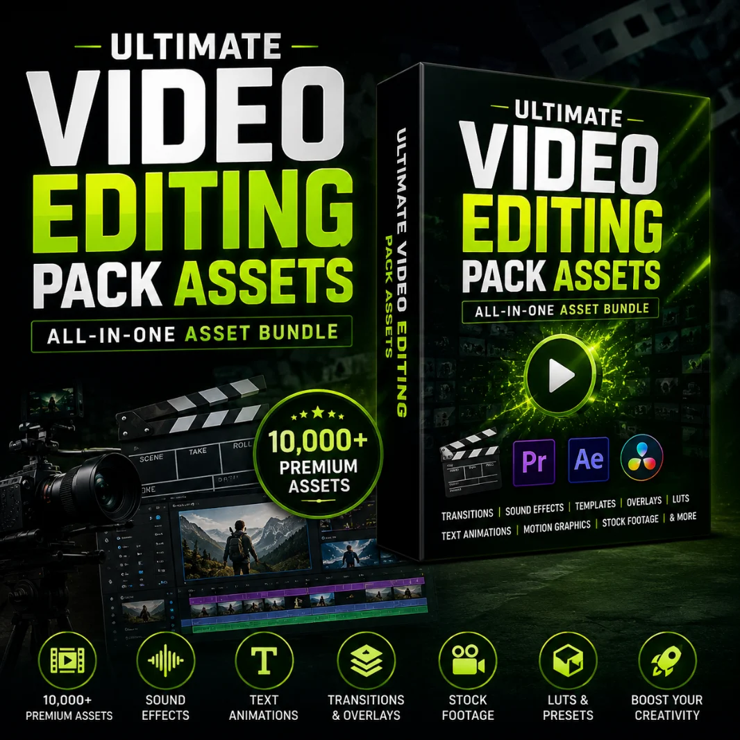 Ultimate Video Editing Pack Assets